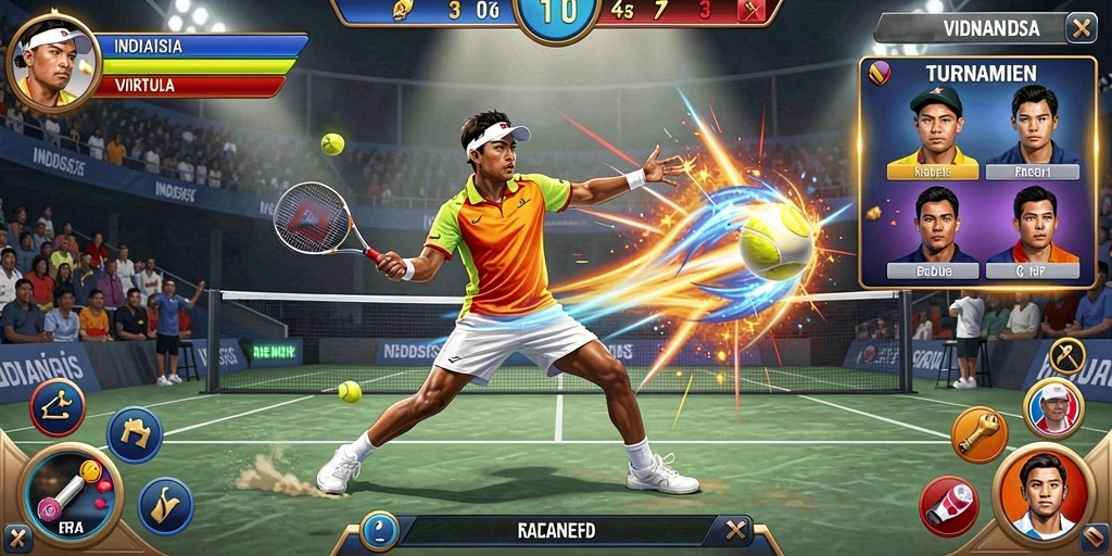 Tantangan level yang semakin sulit dan menarik.